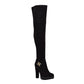 GUESS Womens Shoes 36 / Black GUESS - Toe Block Heel Zip-up Heeled Boots
