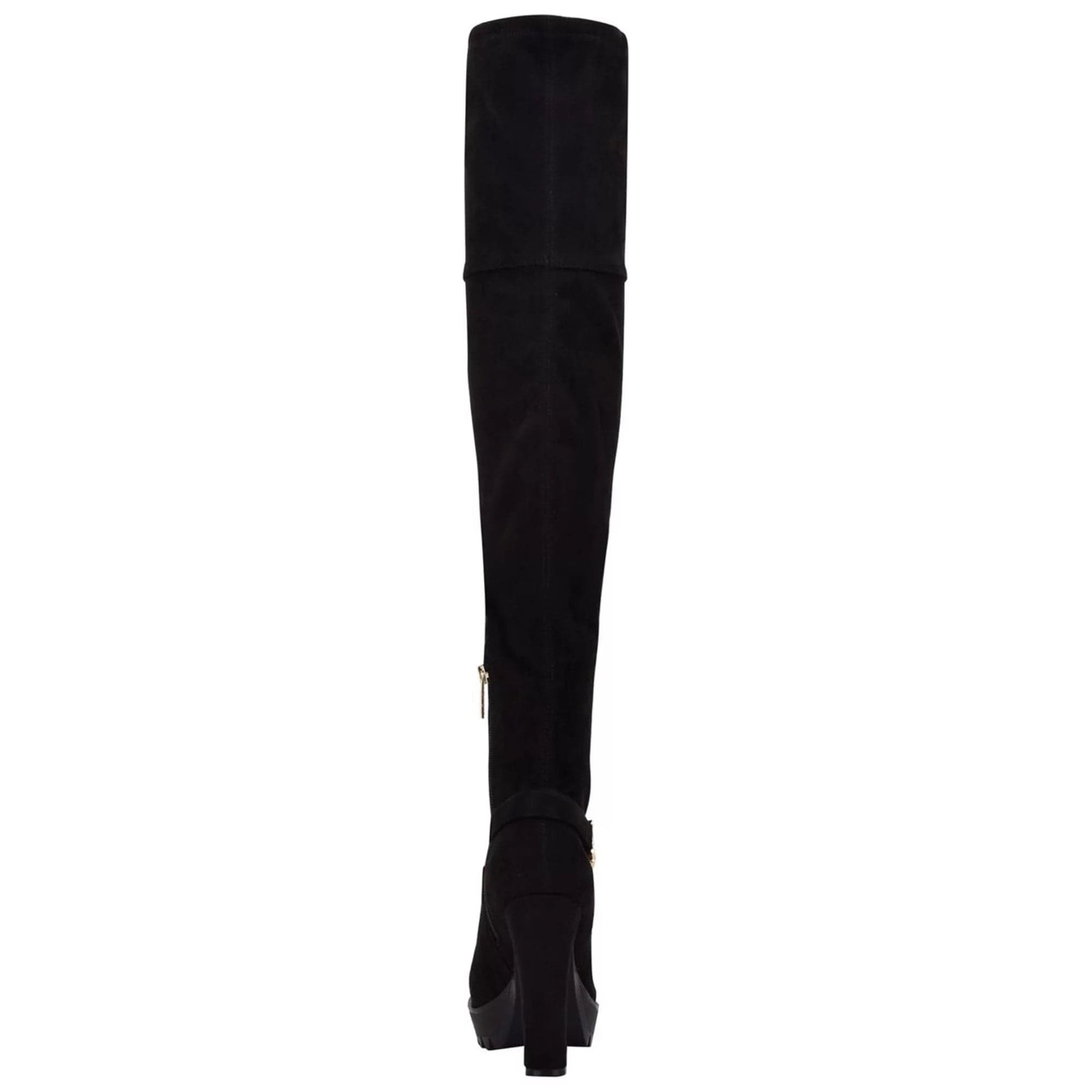 GUESS Womens Shoes 36 / Black GUESS - Toe Block Heel Zip-up Heeled Boots