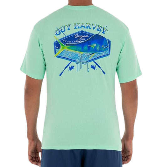 GUY HARVEY Mens Tops S / Green GUY HARVEY - Collection Short Sleeve Pocket T-Shirt