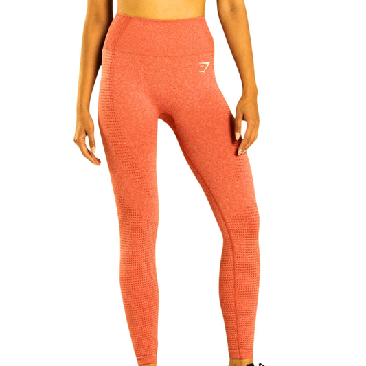 GYMSHARK Womens sports XS / Orange GYMSHARK - Vital Seamless Leggings