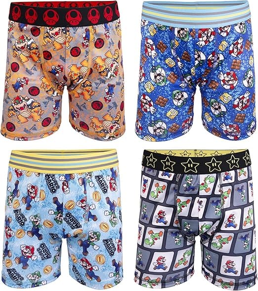 HANDCRAFT Boys Underwear 10 years / Multi-Color HANDCRAFT - Mario Game Boxers