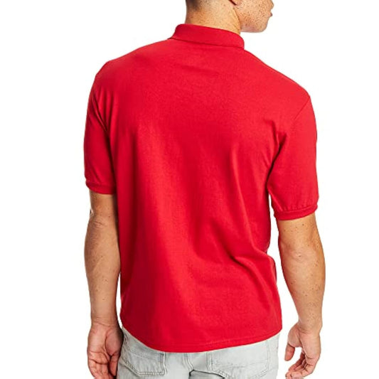 HANES Mens Tops M / Red HANES -  Pocket Polo Shirt