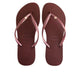 HAVAIANAS Kids Shoes 35 / Burgundy HAVAIANAS - Kids - Slim Crystal Swarovski Flip Flops