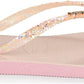 HAVAIANAS Kids Shoes 35 / Pink HAVAIANAS - Kids - Slim Glitter Flourish Flip Flop