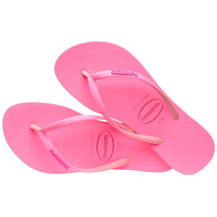 HAVAIANAS Kids Shoes HAVAIANAS - Kids -  Slim Glitter Neon Flip Flops