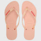 HAVAIANAS Kids Shoes 35 / Pink HAVAIANAS - Kids - Slim Logo Metallic