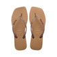 HAVAIANAS Kids Shoes HAVAIANAS - Kids -  Slim Square Logo Metallic Flip Flops