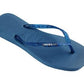 HAVAIANAS Kids Shoes 35 / Blue HAVAIANAS - Kids -  Slim Square Logo Metallic Flip Flops