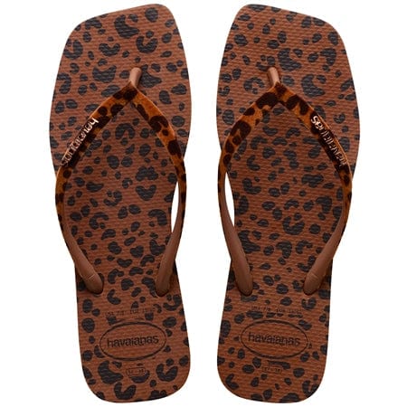HAVAIANAS Kids Shoes 35 / Multi-Color HAVAIANAS - Kids -  Slim Square Velvet Flip Flops