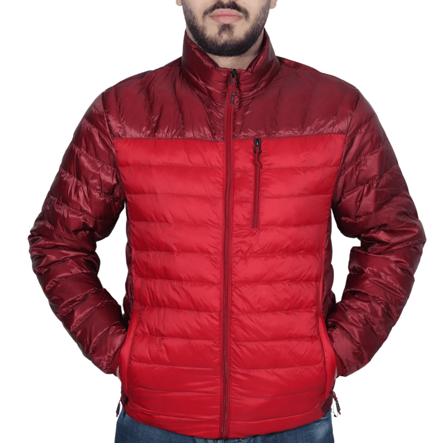 HAWK&CO Mens Jackets S / Multi-Color HAWK&CO - Color block puffer jacket