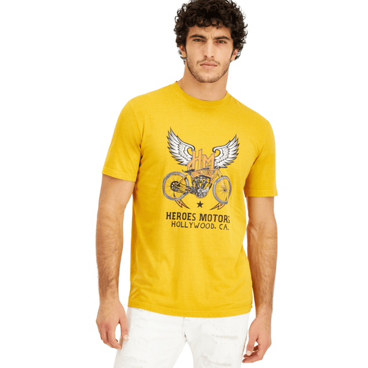 HEROES MOTORS Mens Tops XXL / Yellow HEROES MOTORS - Flying Heroes T-Shirt