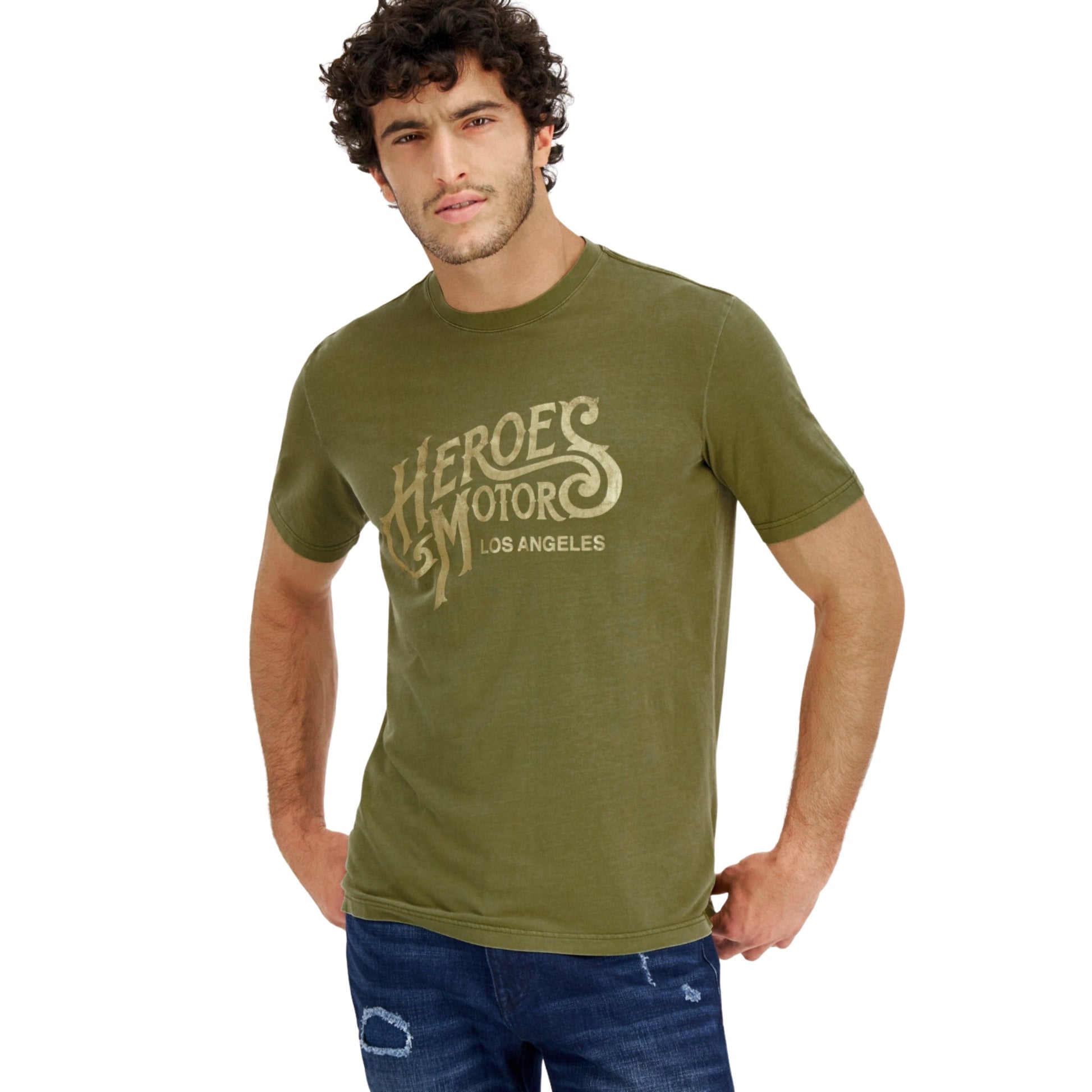 HEROES MOTORS Mens Tops S / Green HEROES MOTORS - Signature Graphic T-Shirt