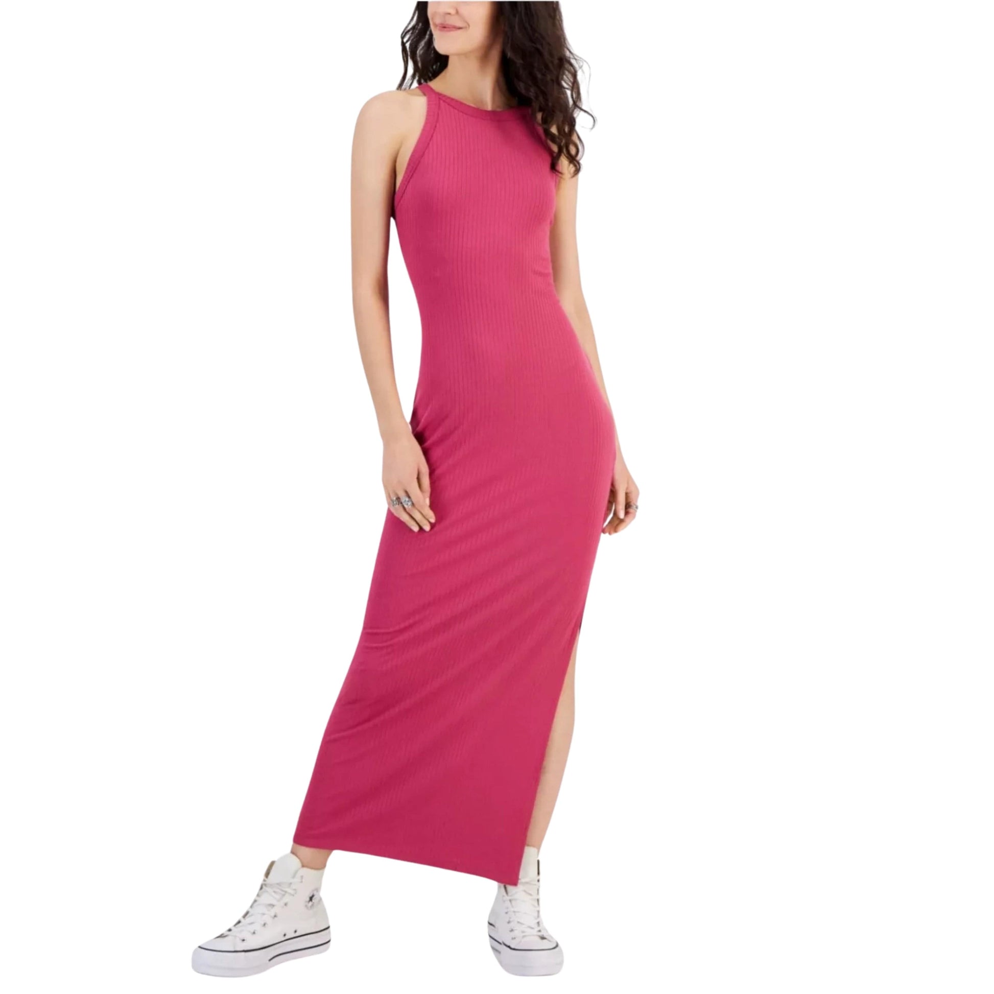 HIPPIE ROSE Womens Dress HIPPIE ROSE - Sleeveless Square-Neck Knit Maxi Dress