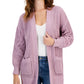 HIPPIE ROSE Womens Jackets XL / Purple HIPPIE ROSE -  Cozy Chenille Cable-Knit Cardigan