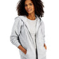 HIPPIE ROSE Womens Jackets XS / Grey HIPPIE ROSE  - Oversized Zipper Hoodie