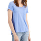 HIPPIE ROSE Womens Tops M / Blue HIPPIE ROSE - Burnout T-Shirt