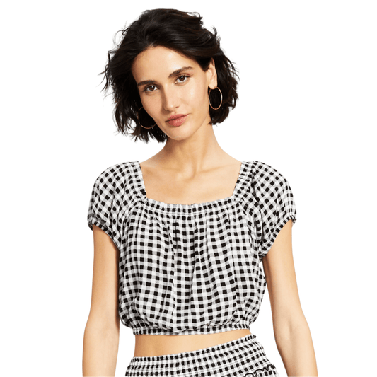 HIPPIE ROSE Womens Tops XS / Multi-Color HIPPIE ROSE - Puff Sleeve Top