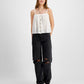 HIPPIE ROSE Womens Tops XS / White HIPPIE ROSE -  Ruffled-Hem Tank Top