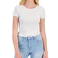 HIPPIE ROSE Womens Tops M / White HIPPIE ROSE - Short Sleeve T-Shirt