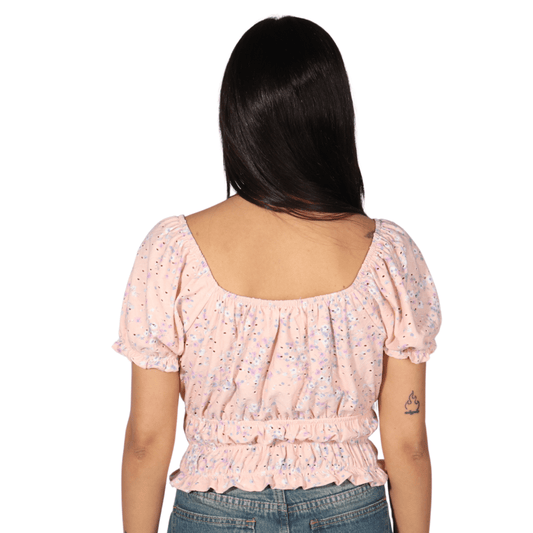 HIPPIE ROSE Womens Tops S / Multi-Color HIPPIE ROSE - Square Neck Blouse
