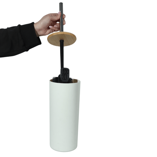 HOME CREATION Bath Accessories White HOME CREATION - Silicone toilet brush