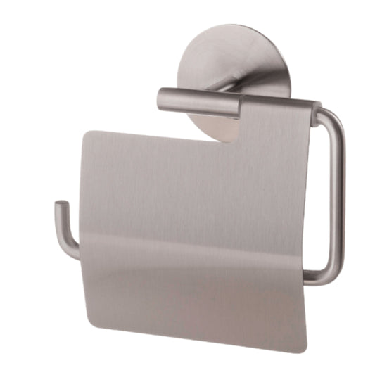 HOME CREATION Bath Accessories Silver HOME CREATION - Toilet paper holder with lid