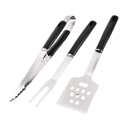 HOME DIVISION Barbecue & Accessories Silver HOME DIVISION - Stainless Steel BBQ Tool Barbeque 3 Pieces