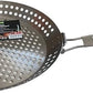 HOME DIVISION Barbecue & Accessories Silver HOME DIVISION - Stainless Steel Grill Pan with Folding Handle Stainless Steel