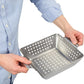 HOME IDEAS Barbecue & Accessories Silver HOME IDEAS - Square Stainless-steel Grill Basket