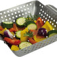 HOME IDEAS Barbecue & Accessories Silver HOME IDEAS - Square Stainless-steel Grill Basket