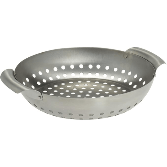HOME IDEAS Barbecue & Accessories Silver HOME IDEAS - Stainless Steel Round  Grill Plate