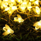 HOME IDEAS Garden Accessories Yellow HOME IDEAS - Led solar bee lights