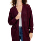 HOOKED UP Womens Jackets HOOKED UP - Cable Knit Pockets Cardigan Sweater