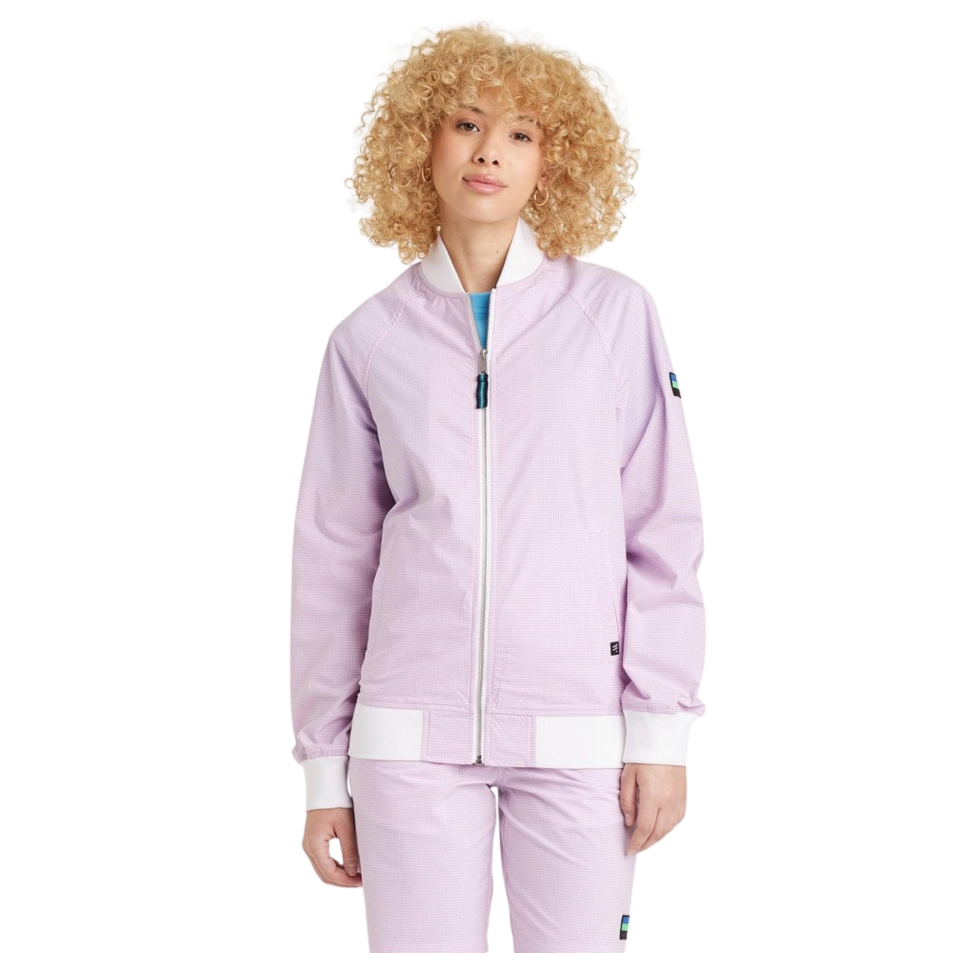 HOUSTON WHITE Womens Jackets L / Light Purple HOUSTON WHITE - Lightweight RibstoP Bomber Jacket