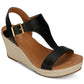 REACTION - Card Wedge Espadrille Sandals