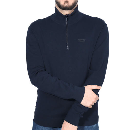 HUGO BOSS Mens Tops S / Navy HUGO BOSS - Quarter zipper sweatshirt