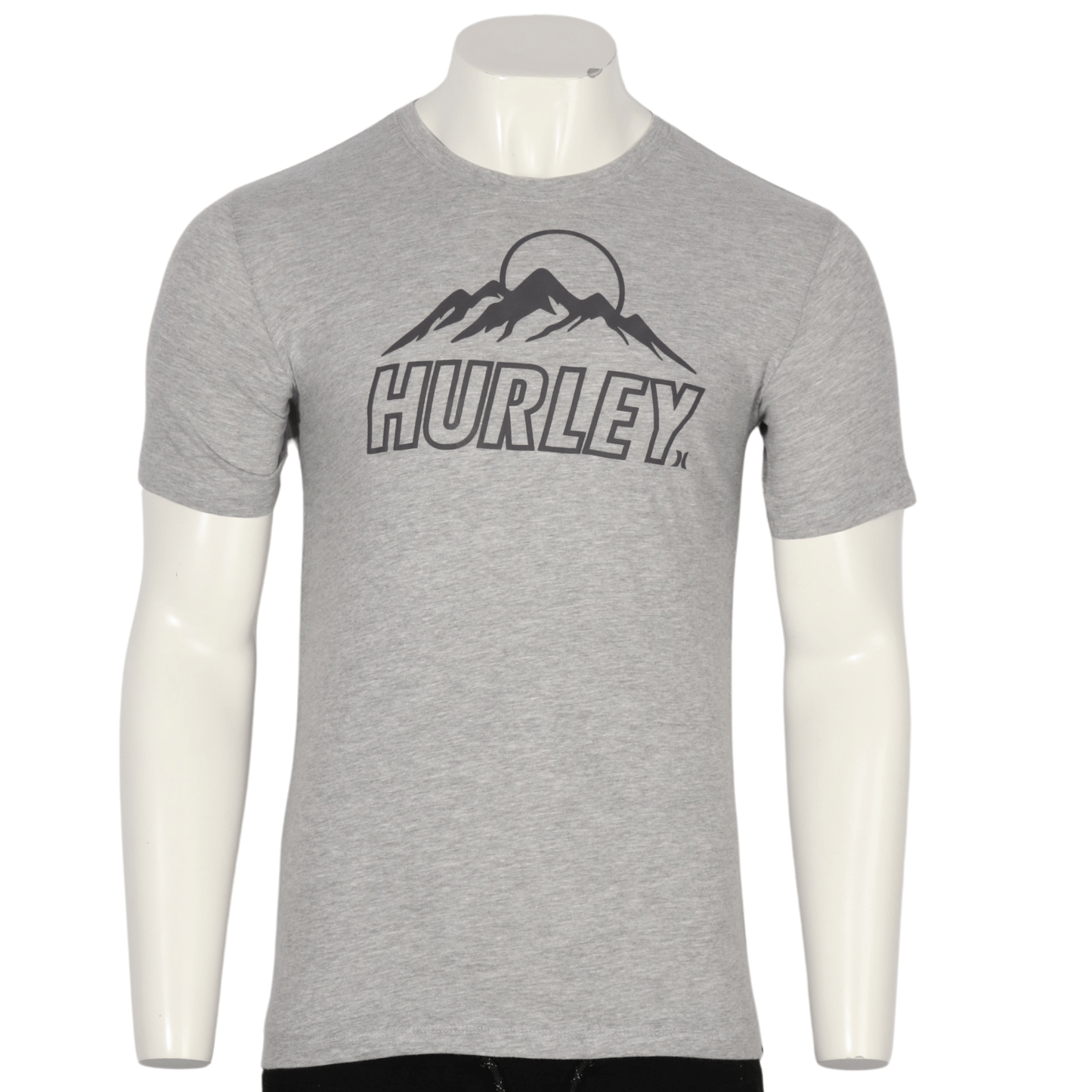 HURLEY Mens Tops S / Grey HURLEY - Logo cotton graphic t-shirt