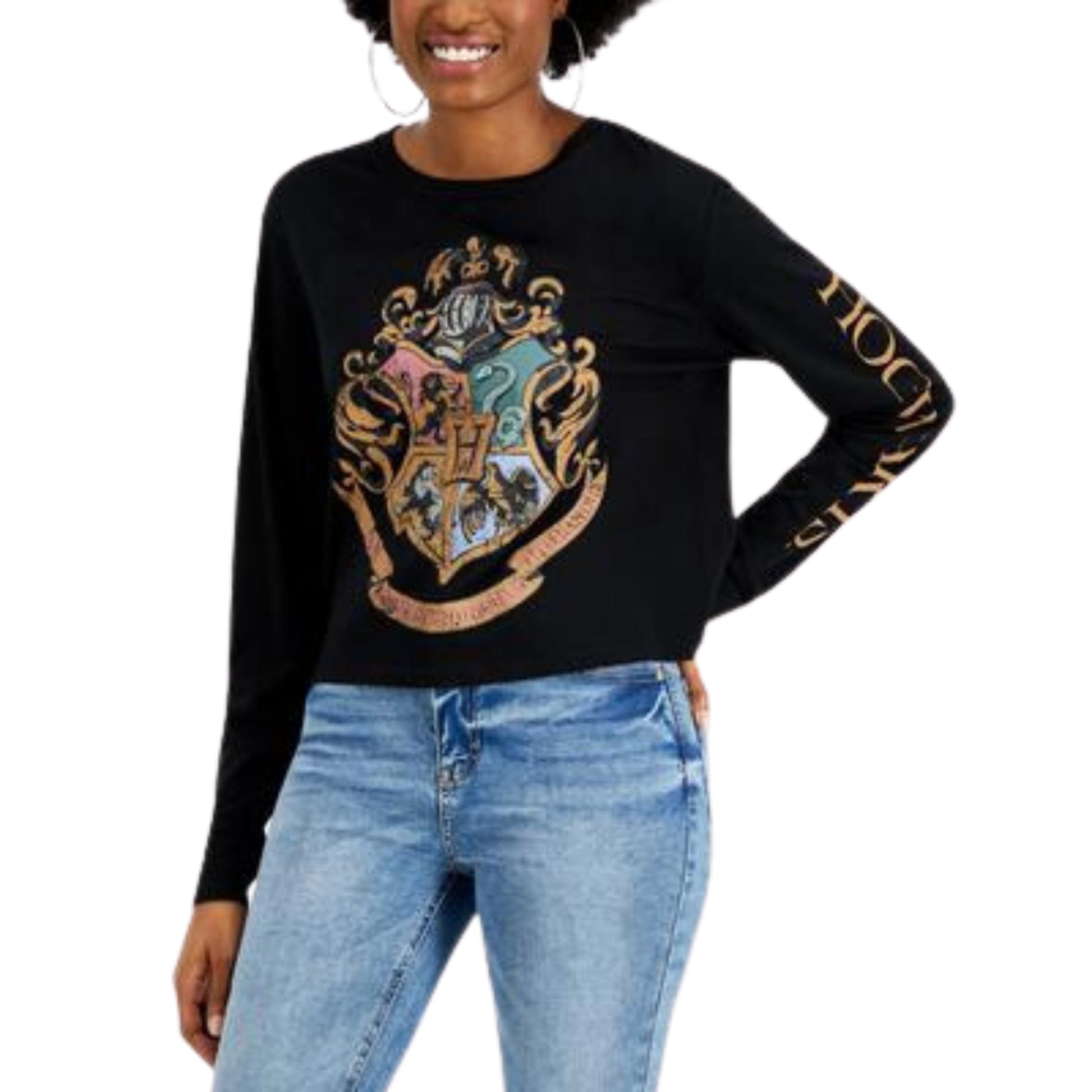 HYBRID Womens Tops S / Black HYBRID -  Long-Sleeve Graphic Blouse