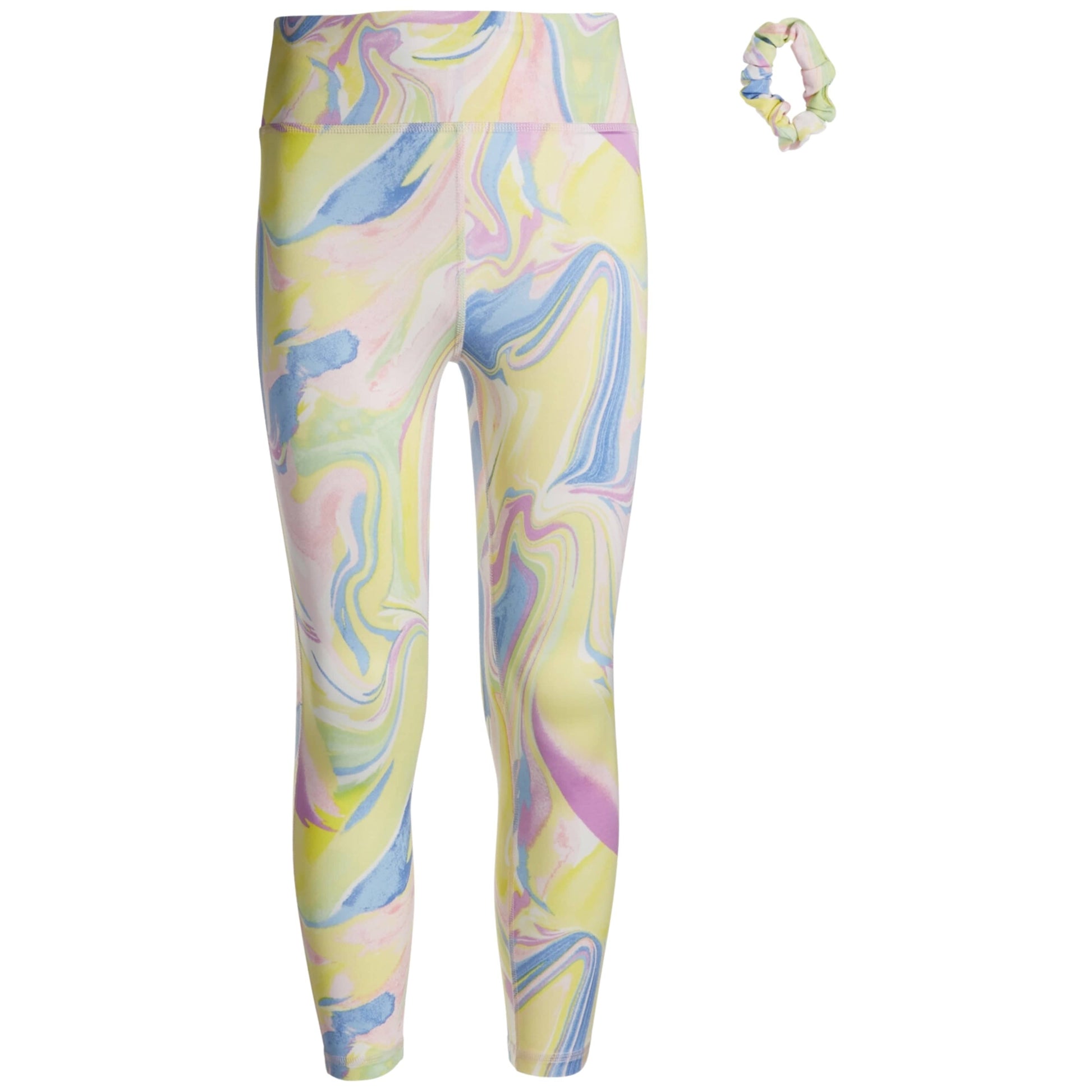 IDEOLOGY Girls Bottoms M / Multi-Color IDEOLOGY - KIDS - Marble Leggings & Scrunchie