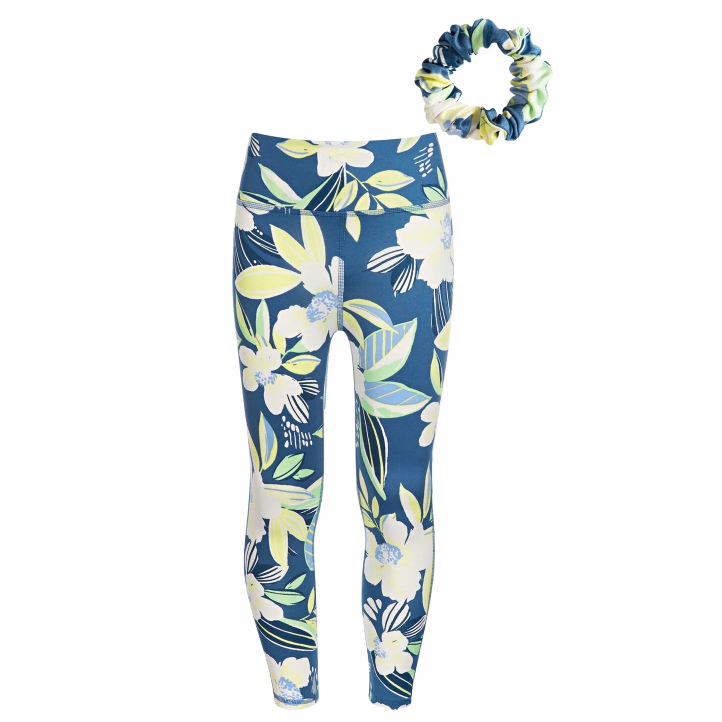 IDEOLOGY Girls Bottoms S / Multi-Color IDEOLOGY - KIDS - Petal-Print Leggings & Scrunchy