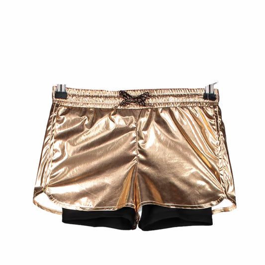 IDEOLOGY Girls Bottoms M / Bronze IDEOLOGY - Metallic Layered-Look Shorts