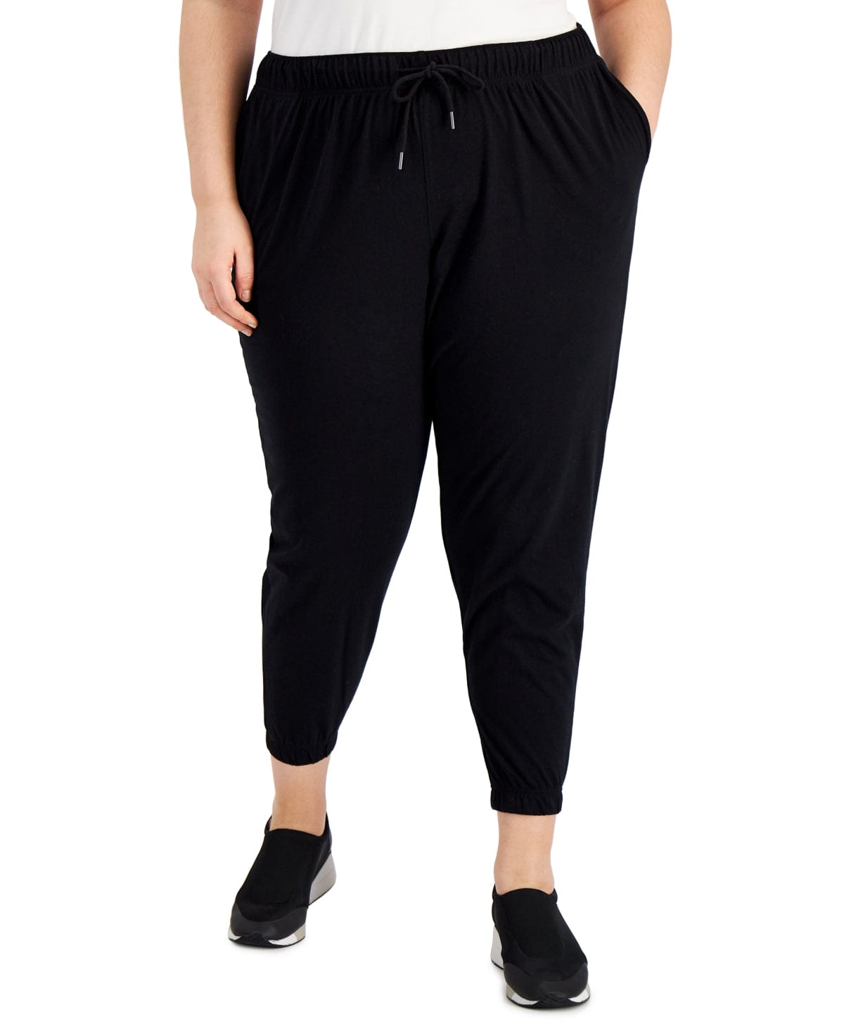 IDEOLOGY Womens Bottoms XXXL / Black IDEOLOGY -  Off Duty Jogger Pants