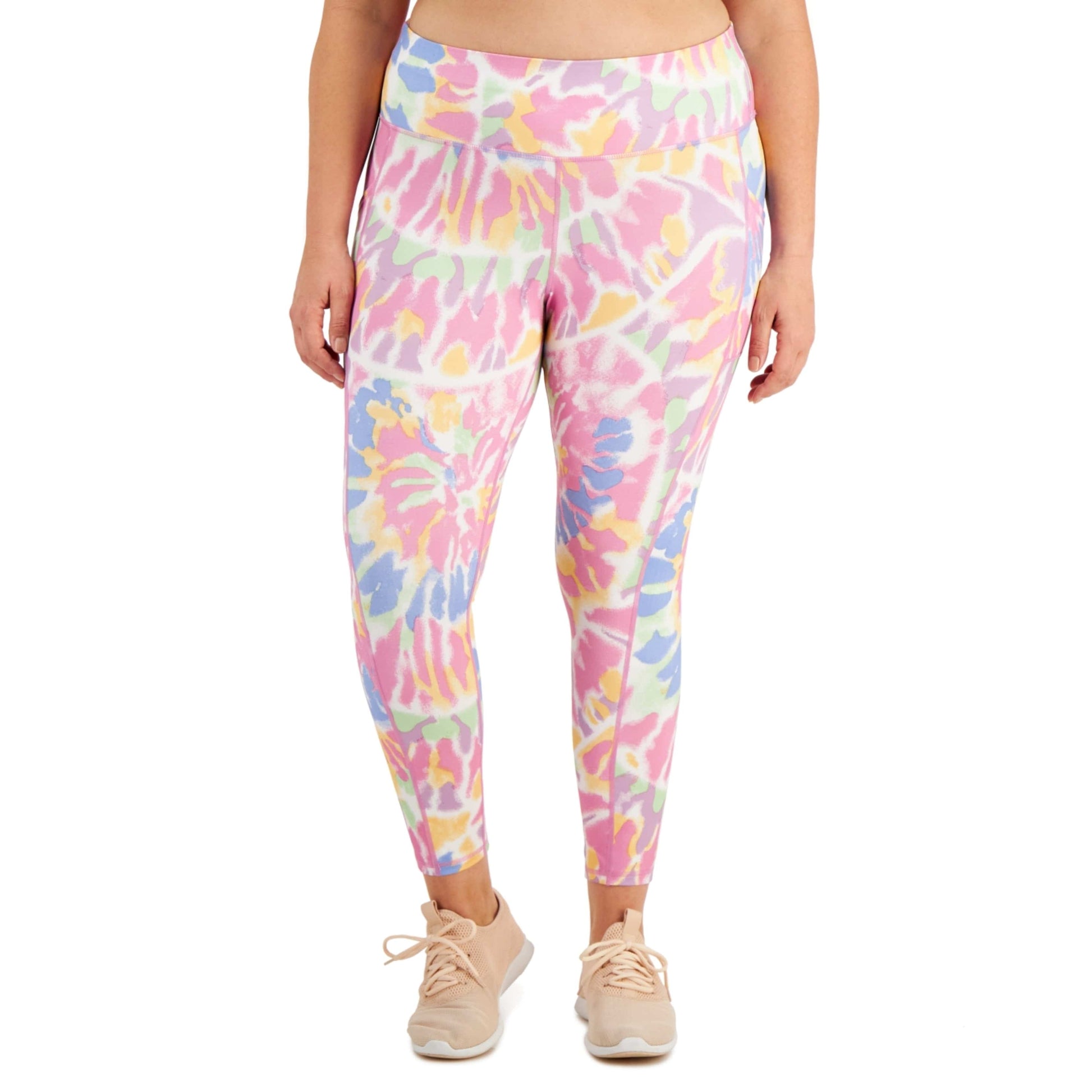 IDEOLOGY Womens Bottoms XXL / Multi-Color IDEOLOGY - Plus Size Twisted Colors 7/8 Leggings