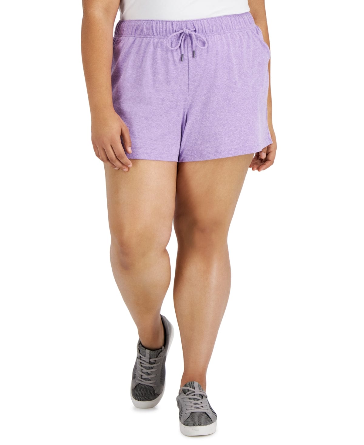 IDEOLOGY Womens Bottoms XXXXL / Purple IDEOLOGY - Textured Short