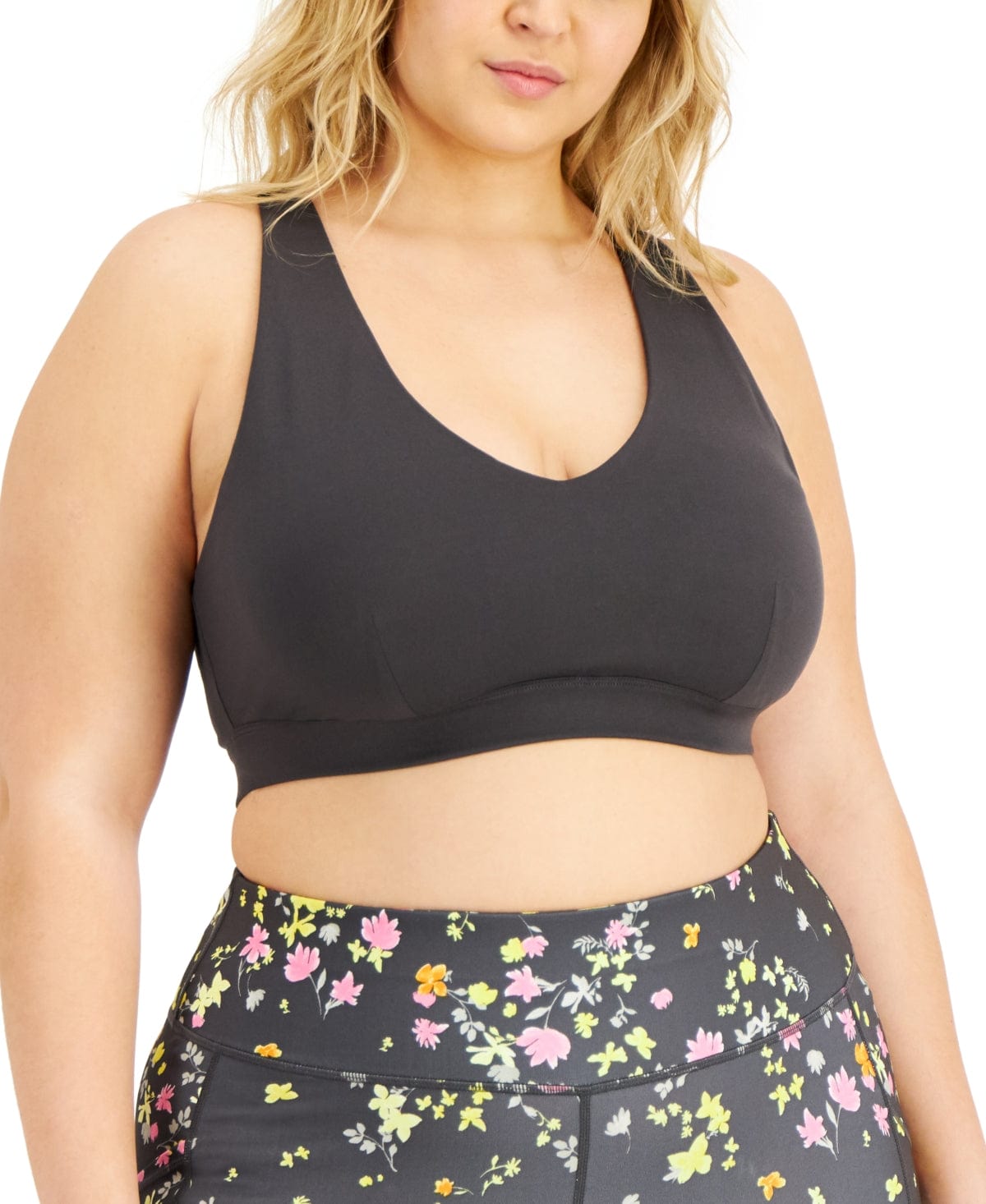 IDEOLOGY Womens sports XXXL / Grey IDEOLOGY - Plus Size Sports Bra