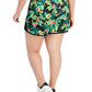 IDEOLOGY Womens sports L / Multi-Color IDEOLOGY - Tropical Print Running Shorts