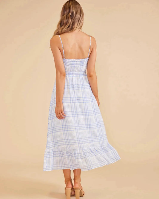 MINKPINK - Emery Sleeveless Plaid Midi Dress