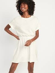 OLD NAVY - Waist Defined Short Sleeve Mini Dress