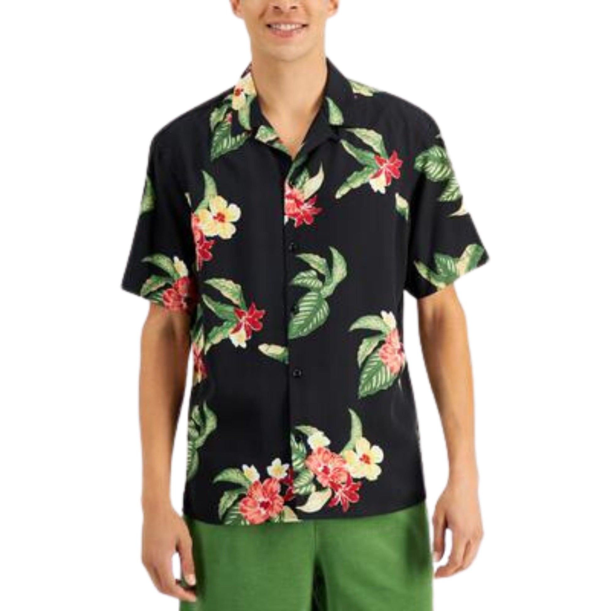 INC INTERNATIONAL CONCEPTS Mens Tops L / Multi-Color INC - Explorer Floral Shirt