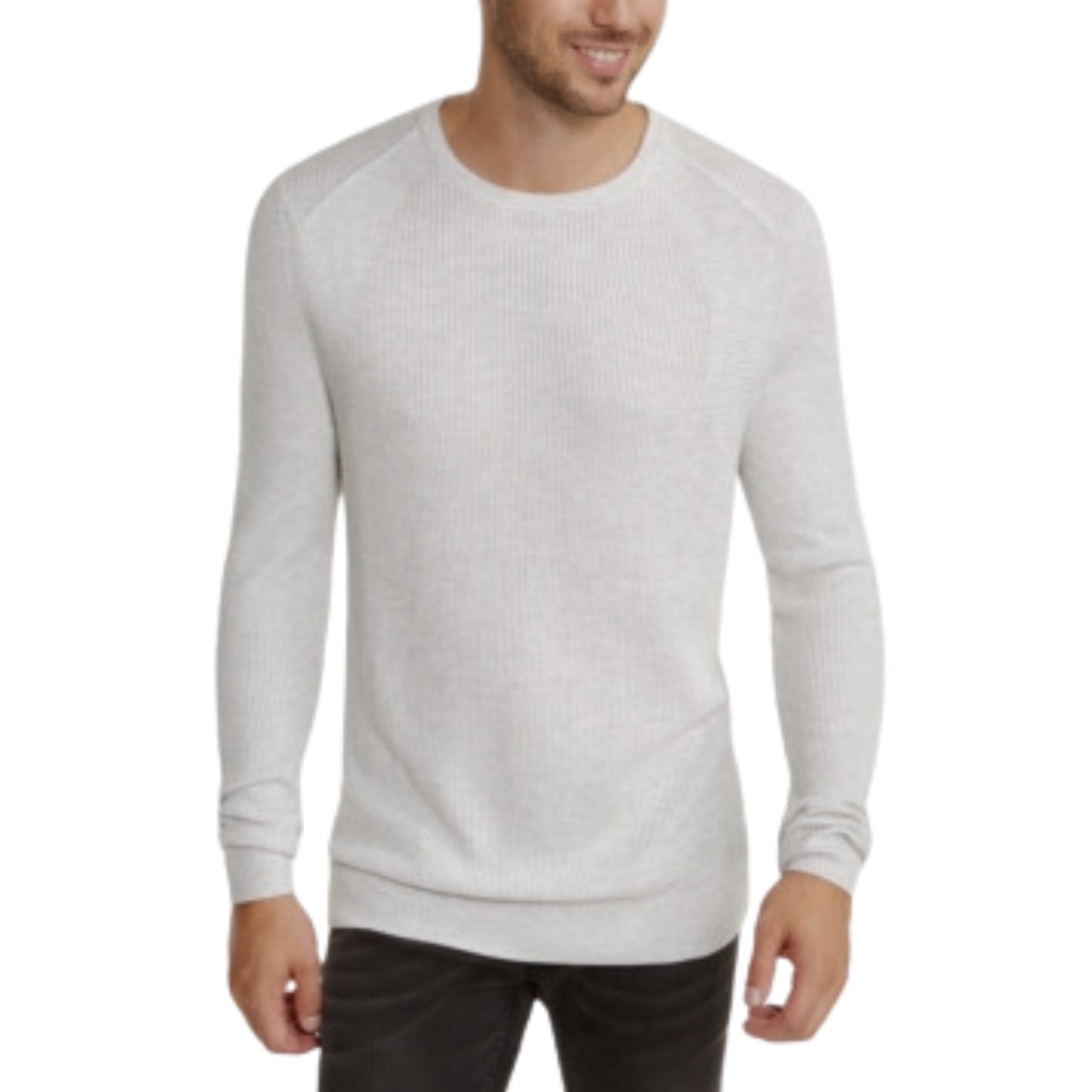 INC INTERNATIONAL CONCEPTS Mens Tops L / Grey INC - Long Sleeve Crew Neck Classic Fit Sweater